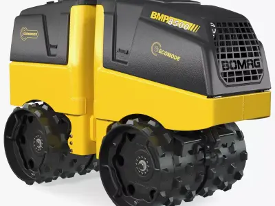 Bomag BMP 8500 Trench Roller 3D model
