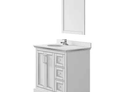 OVE Emma 36 Dark Charcoal Vanity 3D model