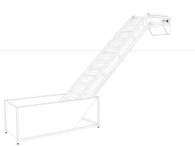 Even Feeding Elevator Animated Low-poly 3D model