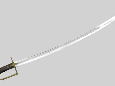 Polish Saber 1934 Low-poly 3D model