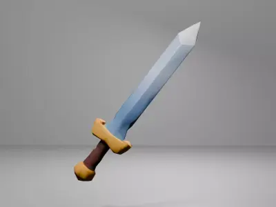 Low Poly Medieval Weapon Kit  Low-poly 3D model