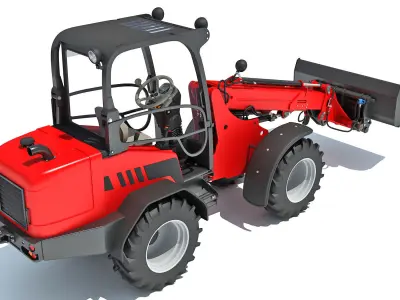 Telehandler Scoop Bucket 3D model purchase