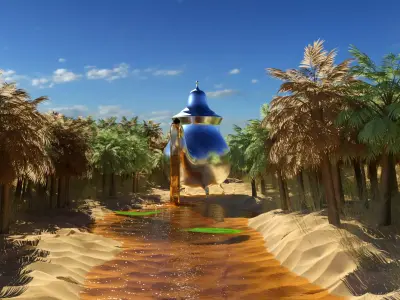 tea river 3D model