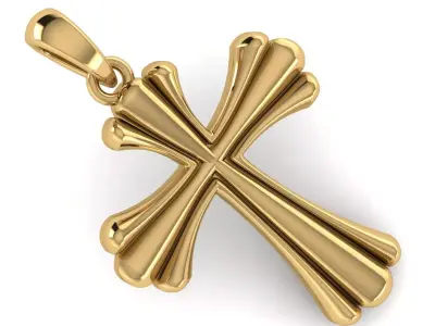 CROSS PENDANT CR174 3D print model
