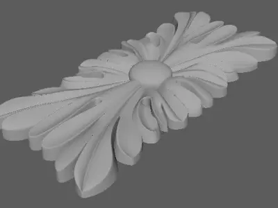 rosette flower 3D model 36