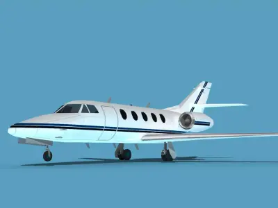 Dassault Falcon 20 V12 3D model
