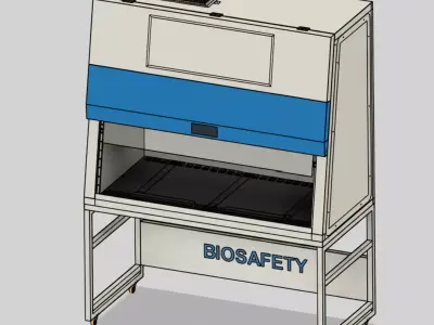 Biosafety Cabinet 6ft Vertical Laminar Flow  3D model