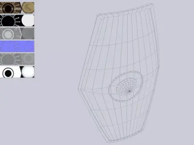 Scutum Low-poly 3D model