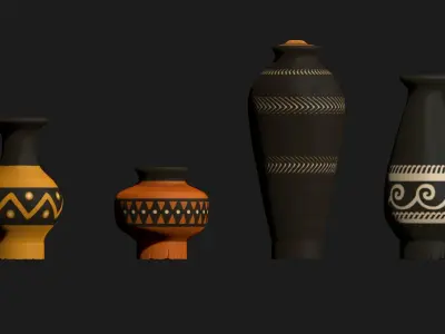 Amphoras - Vessels - Miniaturism - Boardgames - Wargames Free 3D print model