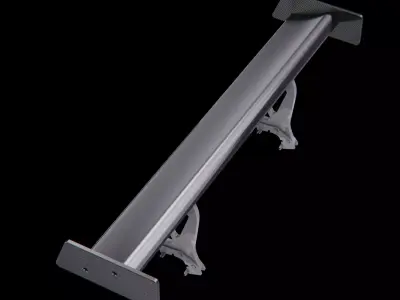 Spoiler carbon tuning auto motor 3D model