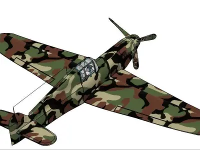 Plane rogozarski ik 3  Free 3D print model
