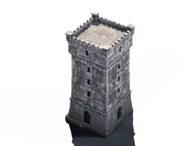 Tower 01 PBR Low-poly 3D model