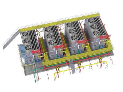 Rooftop Cooling Unit  3D model