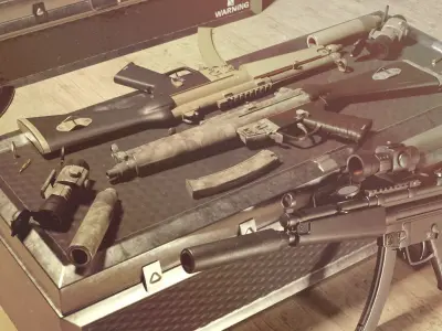 MP5 A2 - Game Ready - Low-poly 3D model