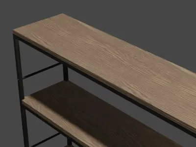 Four-layer industrial wind iron frame Free 3D model