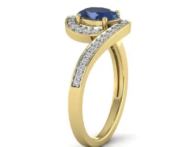 Women ring 3dm Render details 3D print model