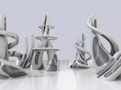 Scifi building collection 