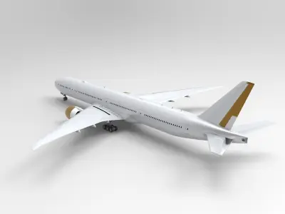 Boeing 777-300ER 3D model purchase