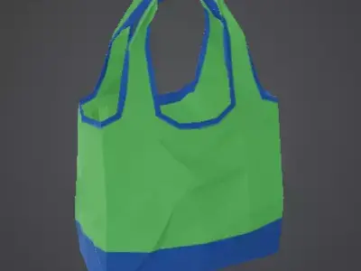 Low Poly Stylized Sports Duffel Backpack Low-poly 3D model