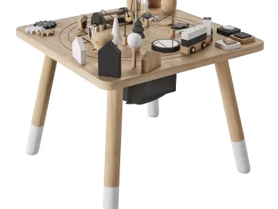 West Elm Wonder and Wise Activity Table 3D model