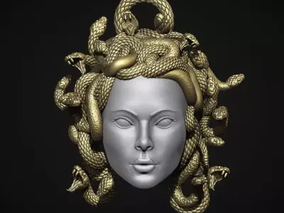 MEDUSA GORGON PENDANT 3D print model