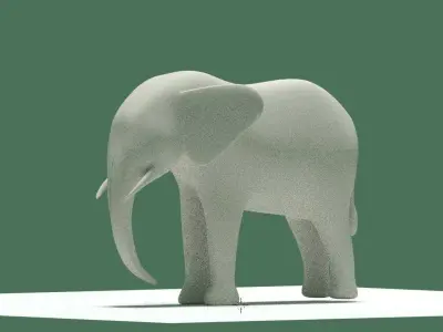elephant Free low-poly 3D model