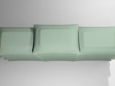 Sandbag Bunker - Single Barrier 3D model