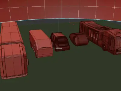 Future Mobility System Scene 3D model