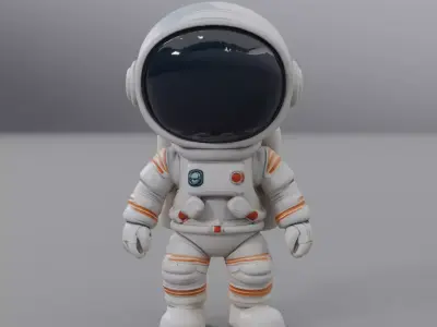 cartoon astronaut 3D model order