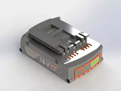 Bateria Bosch GSB 180 LI Battery 3D model