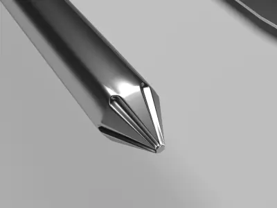 Mini Screwdriver With Mini Wrench 3D model