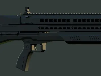 UTAS UTS-15 shotgun 3D model 3D model