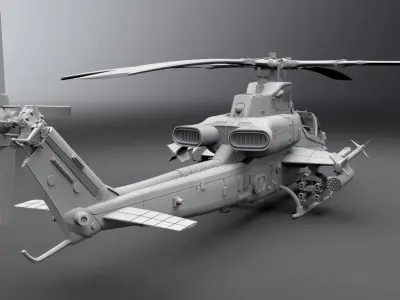 Ah1z Viper Scale model  3D print model