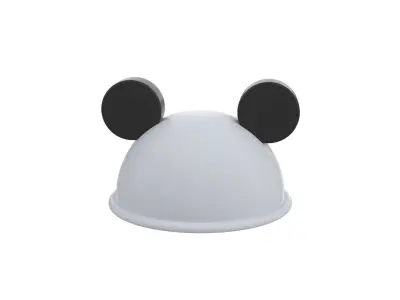 Panda Hat Cute Low-poly 3D model