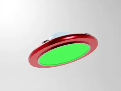 UFO spaceship 3d model Low-poly 3D model