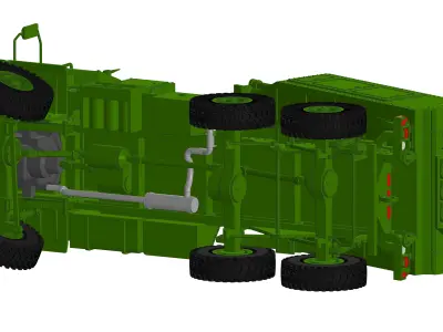 Realistic HIMARS for 3D printing in 1to18 scale 3D print model