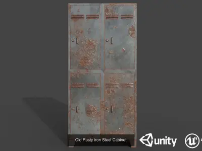 Old Rusty Steel Cabinet Pack