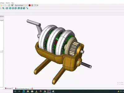 Planetary gearbox 3D print model