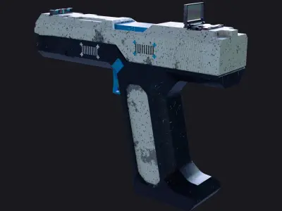 Sci-Fi Handgun  3D model