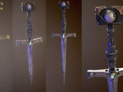 My Dagger Low-poly 3D model