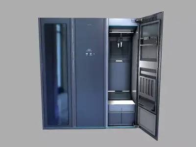 Cabinets server cabinet Low-poly 3D model