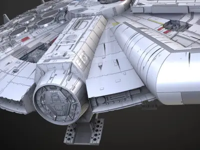  StarWars Millennium Falcon with Interior 