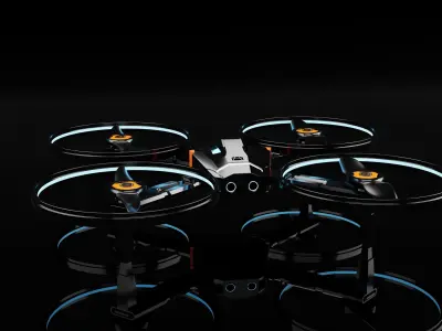 sci-fi drone 3D model shop