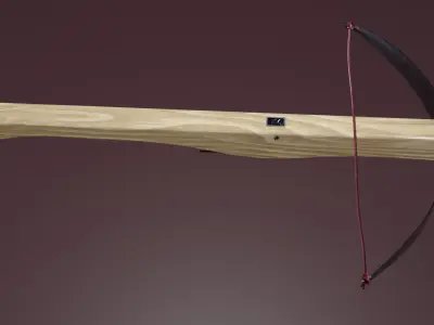 Medieval crossbow Low-poly 3D model buy