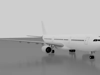 Airbus A330-200 3D model