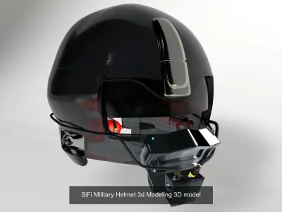 SiFi Military Helmet 3d Modeling Collection 4 in 1 3D Model Pack