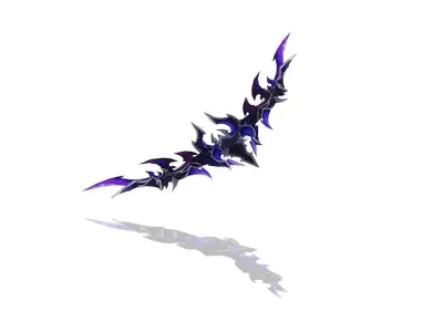 Succubus Bow Low-poly 3D model