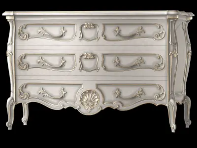 the craftcode dresser and nightsatnd art 1988 3D model