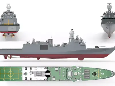 Frigate FFG X 3D model
