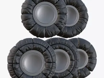 Low Pressure Snow Tire M1 3D model